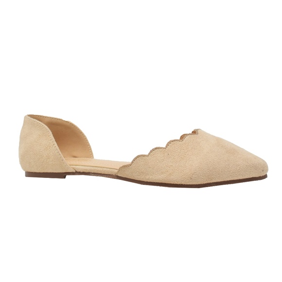 Shoes - ⭐️ Women’s Comfy Nude Scallop D'Orsay Flat